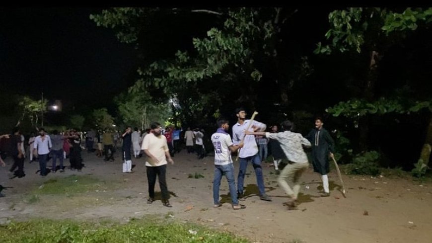 বরিশাল বিশ্ববিদ্যালয়ে দুই বিভাগের শিক্ষার্থীদের সংঘর্ষ, উপাচার্যসহ আহত ১৩