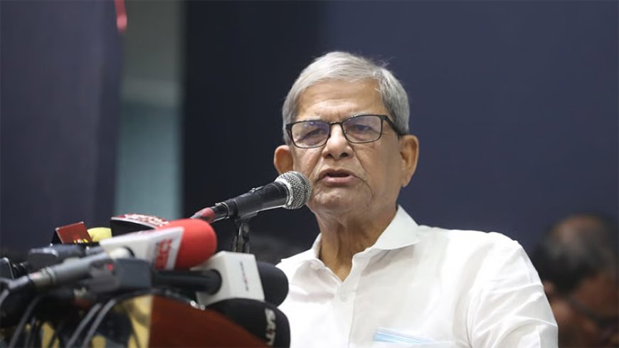 কোন রাজনৈতিক দল নিষিদ্ধের পক্ষে নয় বিএনপি : মির্জা ফখরুল