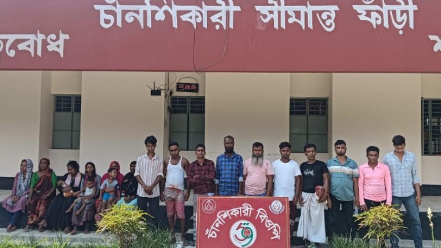 চাঁপাইনবাবগঞ্জ সীমান্ত দিয়ে ১৯ জনকে পুশইন করল বিএসএফ