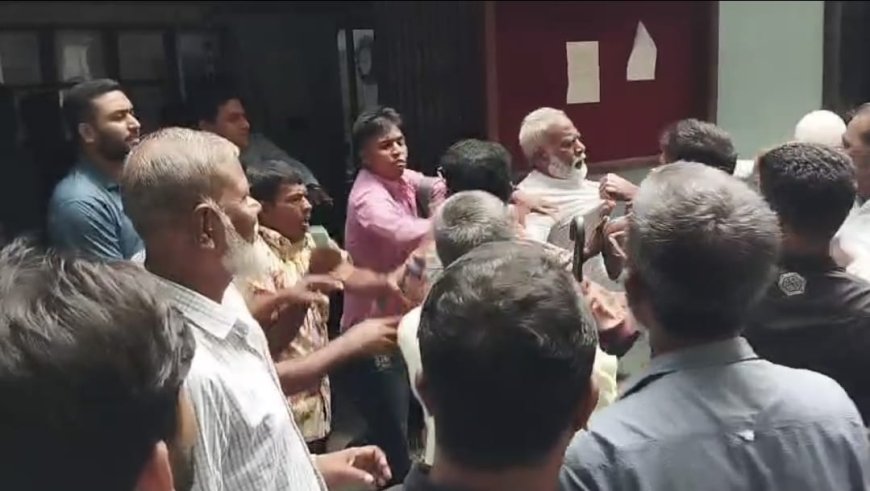 সাঁথিয়ায় ভুমি অফিসের ভিতরে ঢুকে বিএনপি নেতাকর্মীর হামলা