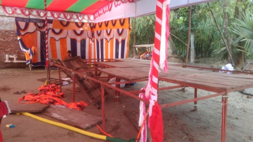 কুমিল্লায় বিএনপির দু’গ্রুপের উত্তেজনা, তোরণ ও মঞ্চ ভাঙচুর
