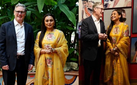 ব্রিটিশ প্রধানমন্ত্রীর সঙ্গে রানি মুখার্জি, তিনটি বড় বাজেটের বলিউড সিনেমার ঘোষণা