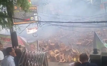 জাতীয় পার্টির কর্মী সমাবেশে দফায় দফায় ককটেল বিস্ফোরণ