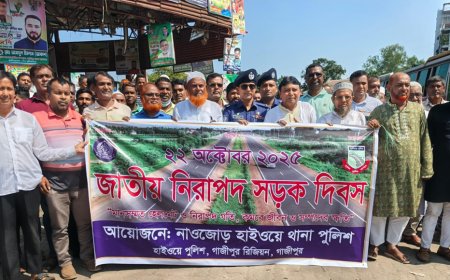 কালিয়াকৈরে জাতীয় নিরাপদ সড়ক দিবস পালিত