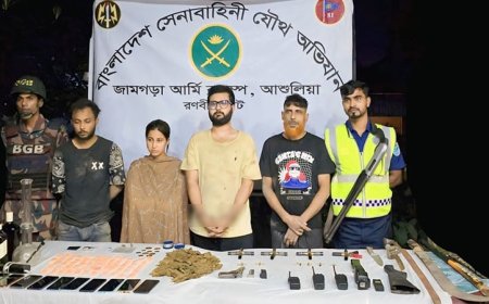 আশুলিয়ায় অভিনেতার বাড়িতে অভিযান, অস্ত্র-মাদকসহ আটক ৪