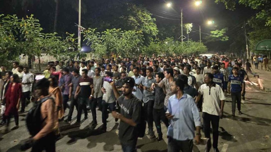 জবি ছাত্রদল নেতা হত্যার প্রতিবাদে ঢাবিতে ছাত্রদলের বিক্ষোভ