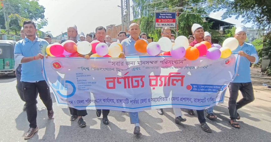 রাঙ্গামাটিতে বিশ্ব ও জাতীয় পরিসংখ্যান দিবস পালিত