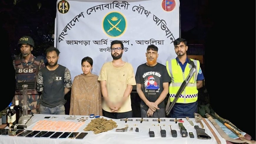 আশুলিয়ায় অভিনেতার বাড়িতে অভিযান, অস্ত্র-মাদকসহ আটক ৪