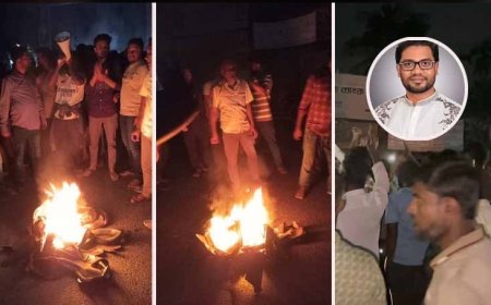 দলীয় মনোনয়ন না পাওয়ায় যুবদল নেতা রবিউলের সমর্থকদের বিক্ষোভ