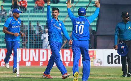 বাংলাদেশকে বড় ব্যবধানে হারিয়ে যুব ওয়ানডে সিরিজে সমতা আনল আফগানিস্তান