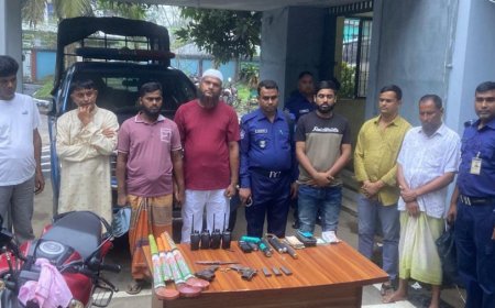 গাজীপুরে অস্ত্রসহ সাবেক ছাত্রদল নেতা ও তার সাত সহযোগী গ্রেপ্তার