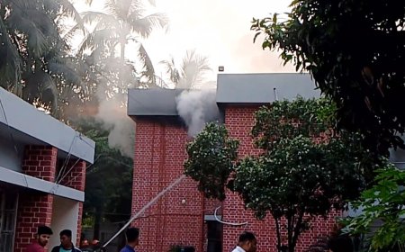 মেহেরপুর পুলিশ সুপারের বাসভবনে আগুন