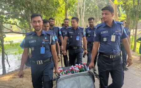 ভাঙ্গা মহাসড়কের পাশ থেকে পেট্রলবোমা ভর্তি লাগেজ উদ্ধার