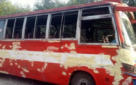 কালিয়াকৈরে দাঁড়িয়ে থাকা বাসে গভীর রাতে দুর্বৃত্তদের অগ্নিসংযোগ