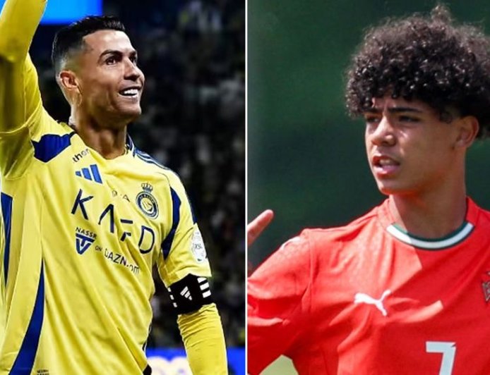 একই দিনে গোল করলেন রোনালদো ও তার ছেলে