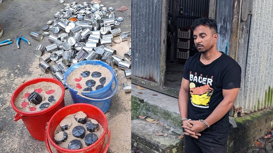 মুন্সিগঞ্জে নাশকতার প্রস্তুতিকালে ৩ বালতি ককটেলসহ গ্রেপ্তার ১