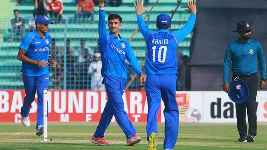 বাংলাদেশকে বড় ব্যবধানে হারিয়ে যুব ওয়ানডে সিরিজে সমতা আনল আফগানিস্তান