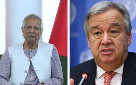 প্রধান উপদেষ্টাকে জাতিসংঘ প্রধানের ফোন, শোক প্রকাশ