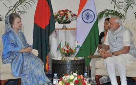 ভারত-বাংলাদেশ সম্পর্কে খালেদা জিয়ার অবদান সর্বদা স্মরণ করা হবে : মোদি