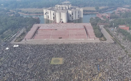লাখ লাখ মানুষের অংশগ্রহণে খালেদা জিয়ার জানাজা সম্পন্ন
