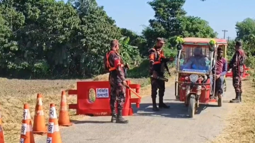 সুনামগঞ্জের ১২০ কিলো সীমান্তে বাড়তি সতর্কতা জারি বিজিবির