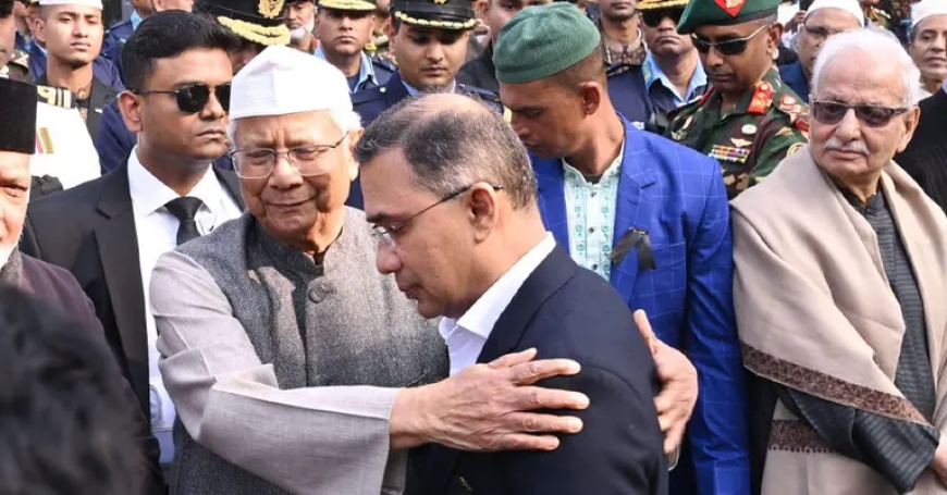 মা হারানো তারেক রহমানকে সান্ত্বনা দিলেন প্রধান উপদেষ্টা