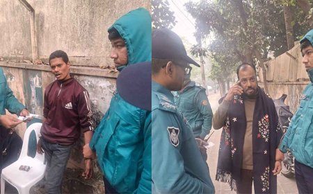 তারেক রহমানের বাসভবনের সামনে থেকে দুই সন্দেহভাজন আটক