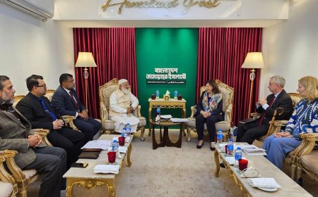 জামায়াতের আমিরের সাথে ইইউ'র আঞ্চলিক পরিচালকের সৌজন্য সাক্ষাৎ