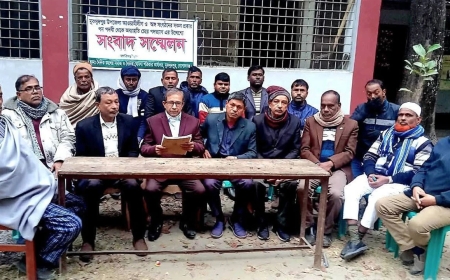 গোপালগঞ্জে সংবাদ সম্মেলন করে নিষিদ্ধ আওয়ামী লীগ ছাড়লেন ৫০ নেতাকর্মী