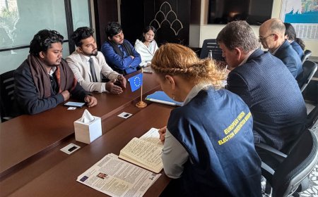 ইইউ নির্বাচন পর্যবেক্ষণ টিমের সাথে বৈষম্যবিরোধী ছাত্র আন্দোলনের বৈঠক