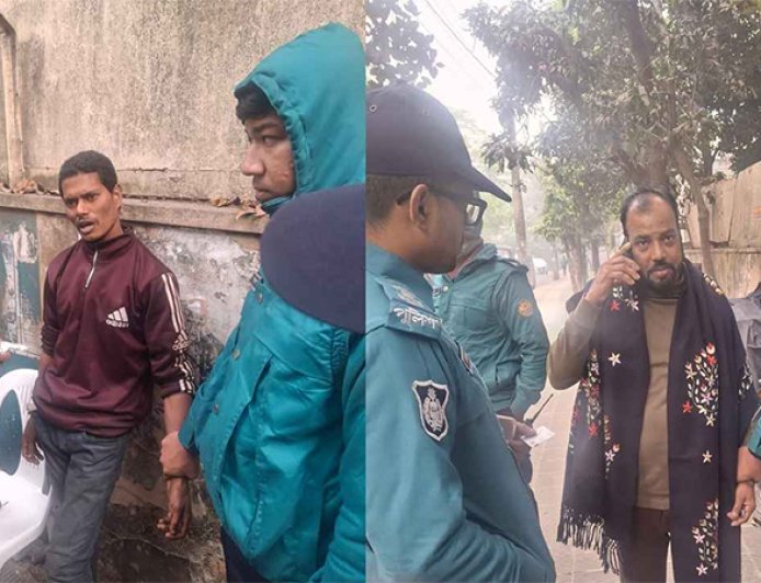 তারেক রহমানের বাসভবনের সামনে থেকে দুই সন্দেহভাজন আটক