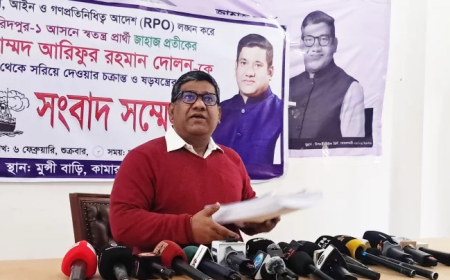 ফরিদপুর-১ আসনে আ.লীগ সংশ্লিষ্টতার অভিযোগে স্বতন্ত্র প্রার্থীর প্রার্থিতা স্থগিত