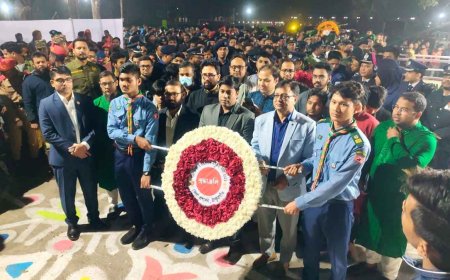 ঠাকুরগাঁওয়ে মহান শহীদ দিবস ও আন্তর্জাতিক মাতৃভাষা দিবস উদযাপন