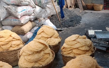 ঈদকে সামনে রেখে অস্বাস্থ্যকর পরিবেশে তৈরি হচ্ছে সেমাই