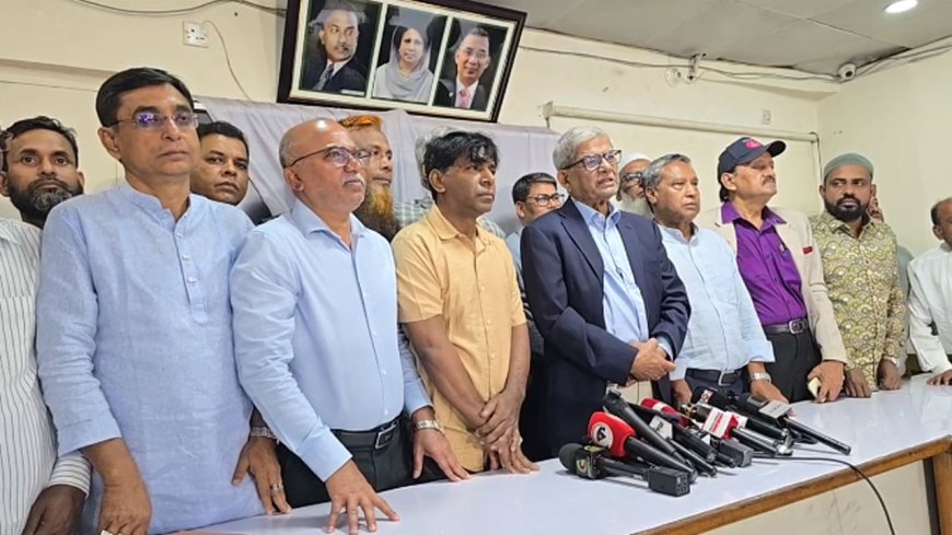 নতুন বাংলাদেশের জন্য কাজ করছে বিএনপি সরকার : মির্জা ফখরুল